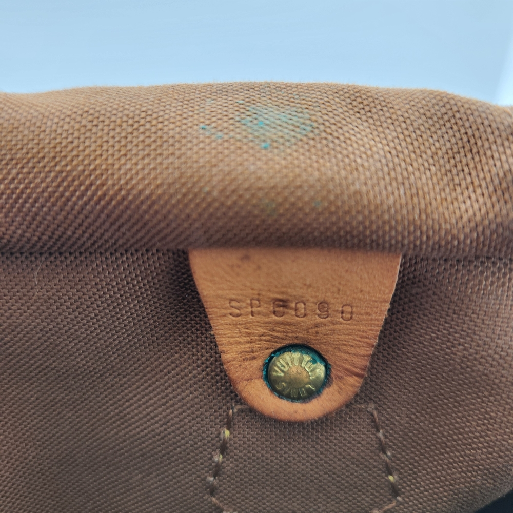 Louis Vuitton Monogram Canvas with Tan Leather Accent - Picture 7 of 11
